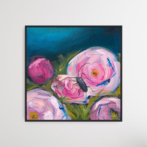 Pink roses by Evgenia Smirnova