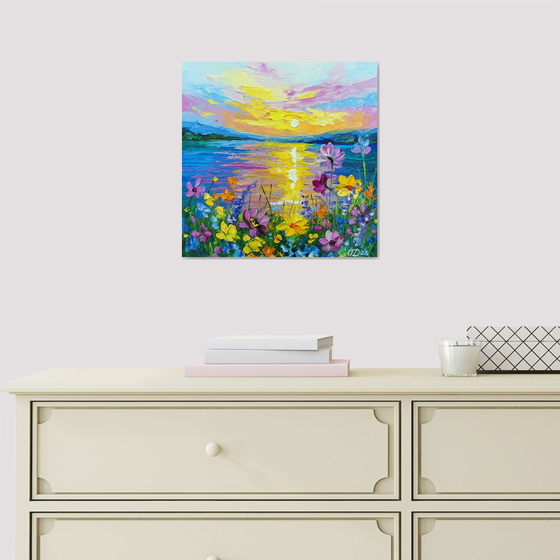 When the flowers shine in the sun