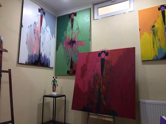 Green Figurative Abstract