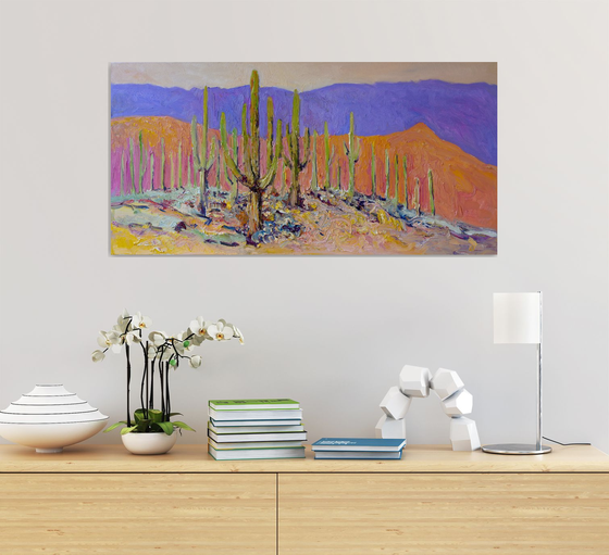 Desert Peace. Saguaros