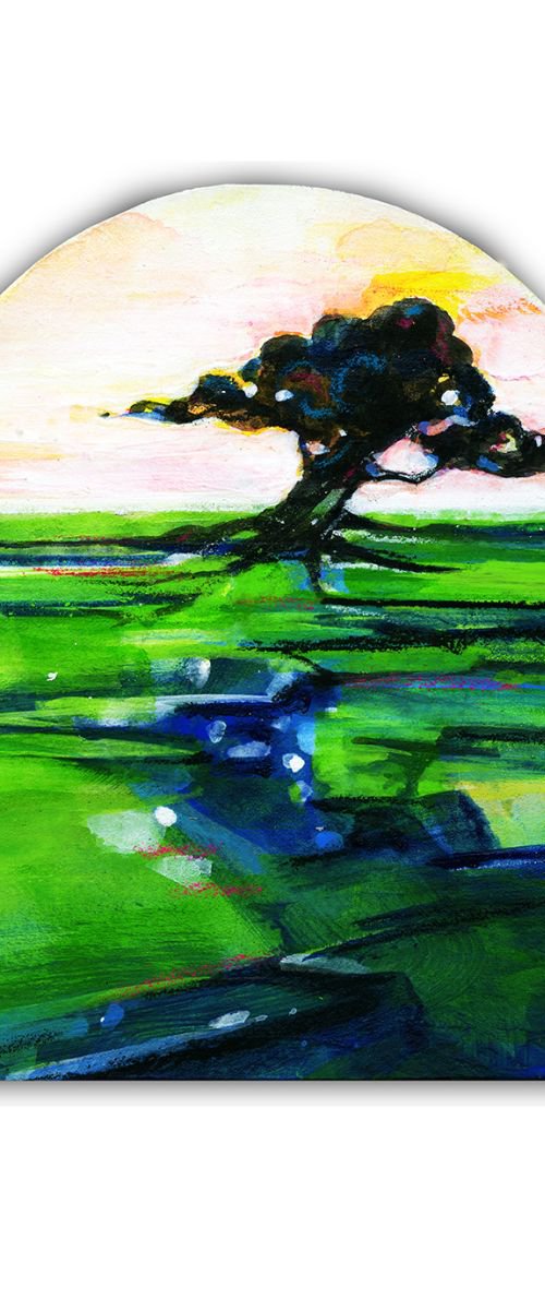 Tree Landscape Abstract 5 by Kathy Morton Stanion