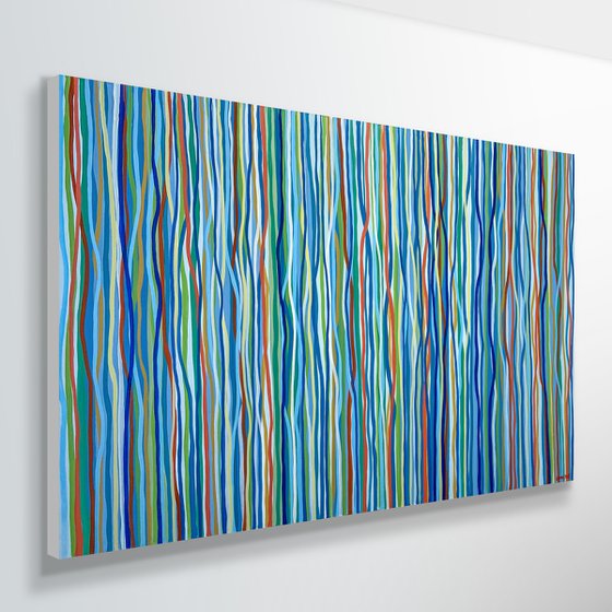 Funk Stream - 152 x 90cm acrylic on canvas
