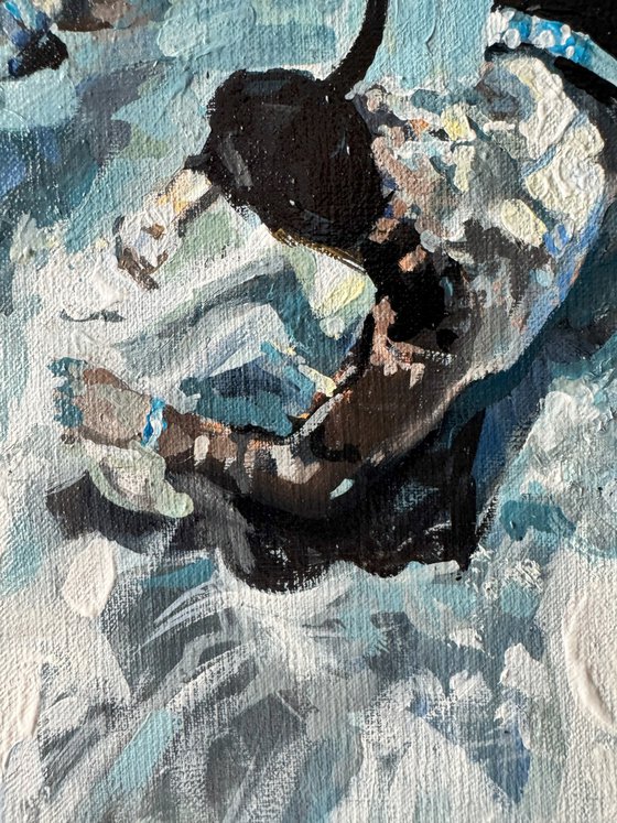 Diving the ocean