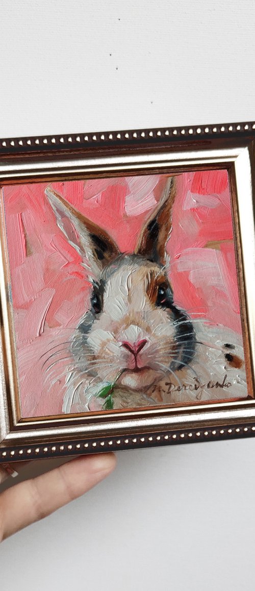 Cute rabbit by Nataly Derevyanko