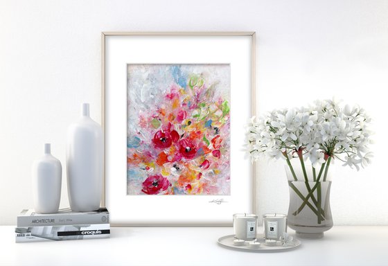 Floral Bliss 6 - Flower Painting by Kathy Morton Stanion