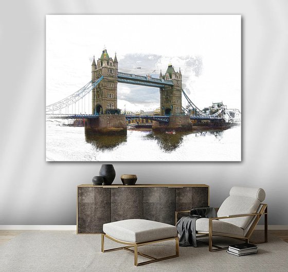 Trocitos de cielo, Puente de la torre/XL large original artwork