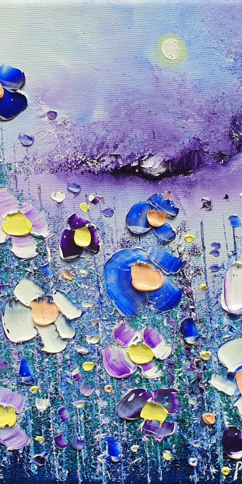"Violet Skies & Flowers in Love" by Phil Broad