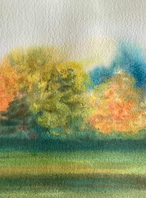 Autumn in the Vale of Wardour, West Wiltshire by Samantha Adams