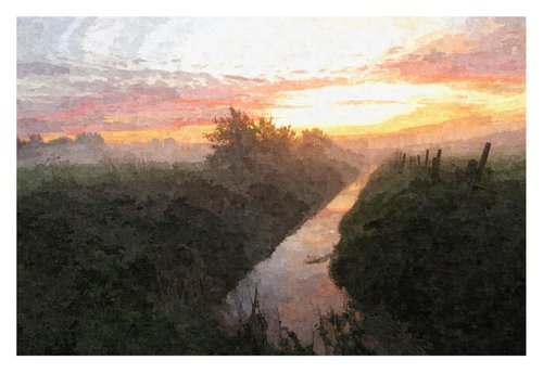 River Sunrise by David Lacey