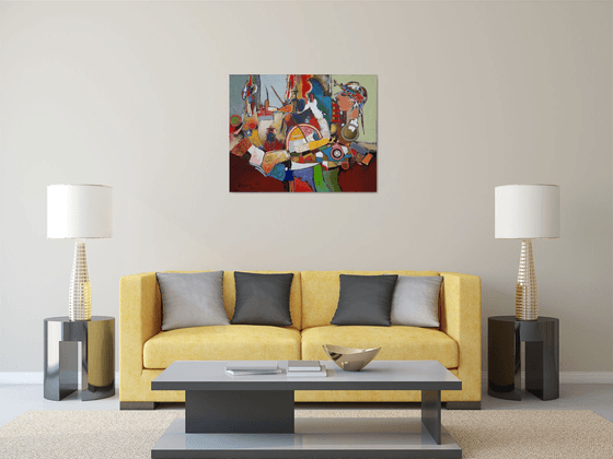 The knight's dream - Don Quixote(80x100cm, oil/canvas, ready to hang)
