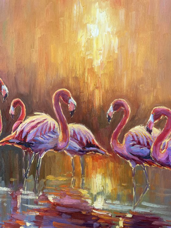 " Pink flamingos "