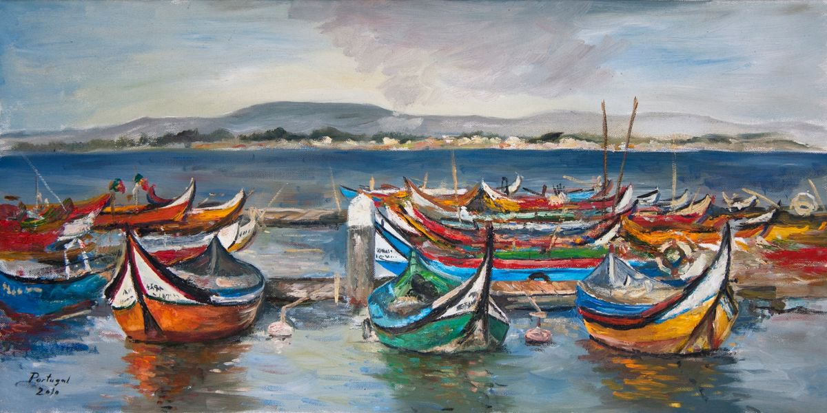 Portugal (Original Oil Painting) by Mayrig Simonjan