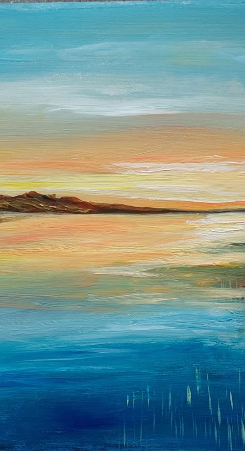 River sunset by Els Driesen