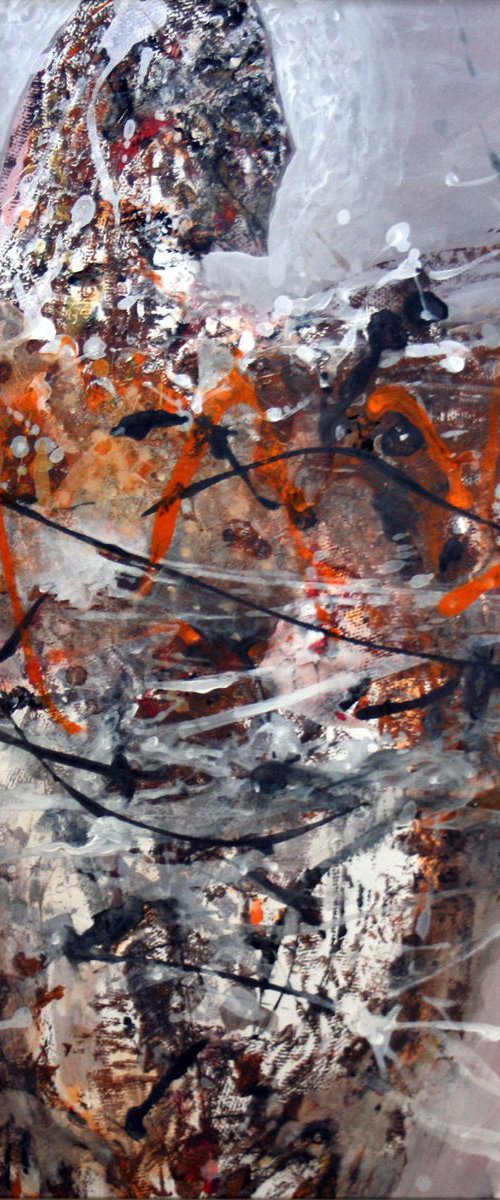 UNIQUE BEAUTIFUL LARGE ORIGINAL PAINTING BY ROMANIAN MASTER KLOSKA ANGEL SPIRIT by Kloska Ovidiu