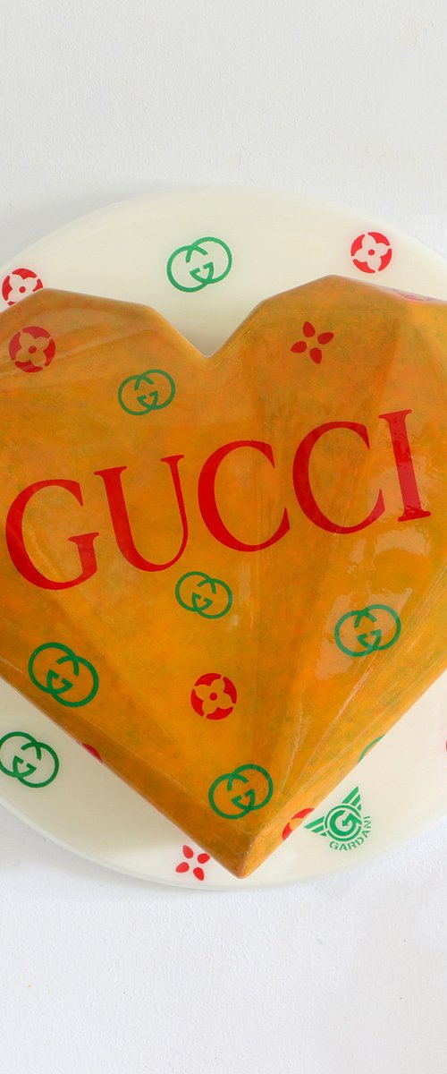 Gucci Love - Original 3D Wall Sculpture by Gardani Art