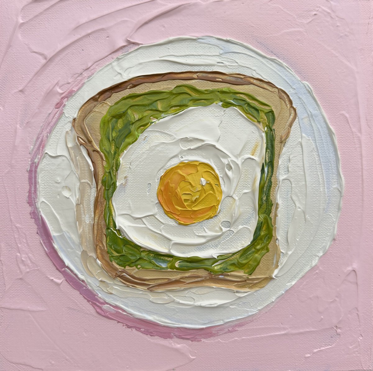  Avo Toast By Guzaliya Xavier, 8 X 8, Artwork For Sale On Artfinder