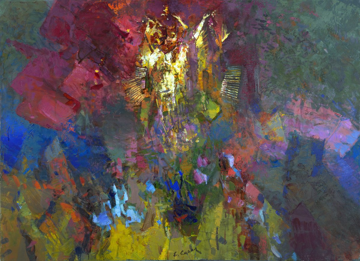 Surrealistic Oil Painting , Medicine For The Mind By Eugene Segal, 43 X 31, Artwork For Sale On Artfinder