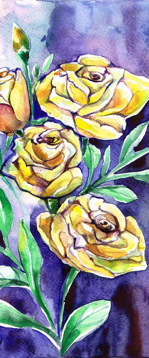 Yellow Roses by Diana Aleksanian