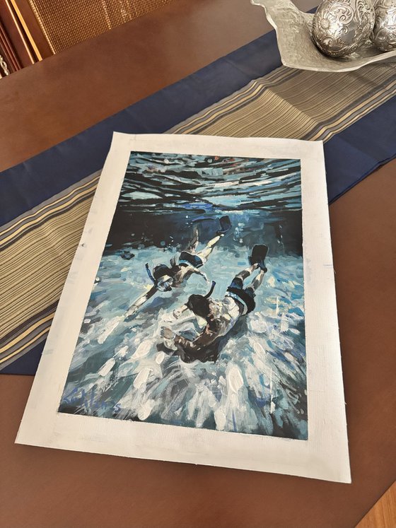 Diving the ocean