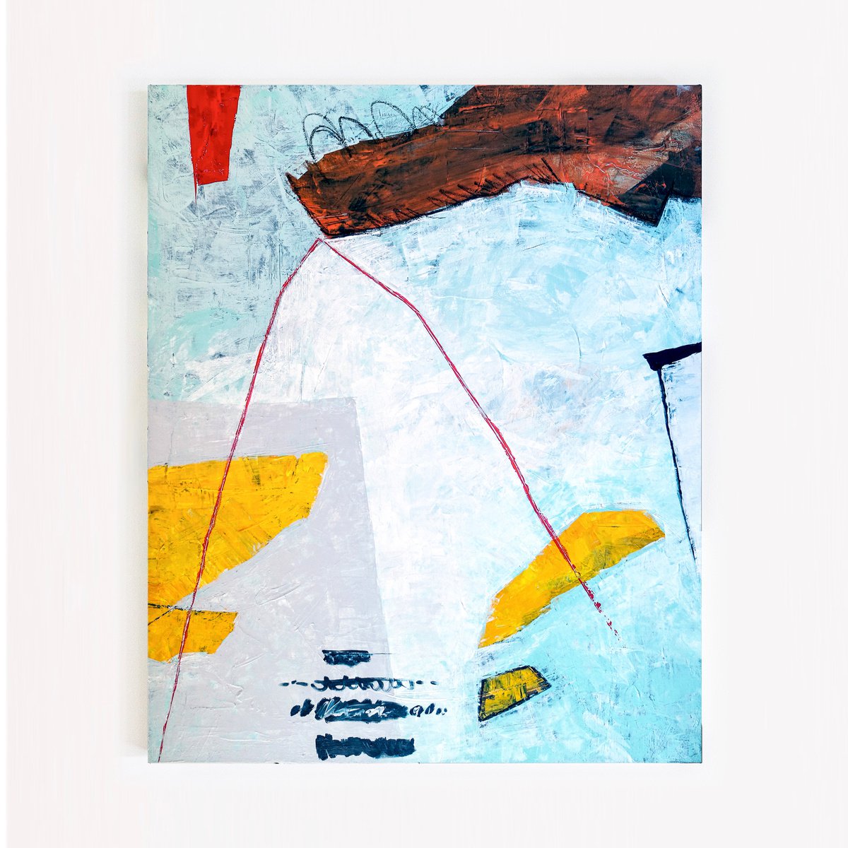 Abstract Acrylic Painting By Hyunah Kim, 32 X 40, Tale Ii, Original Artwork