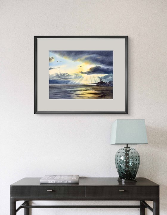 Lighthouse in the sun