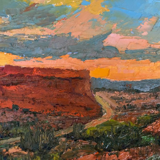 Desert Idyll oil landscape