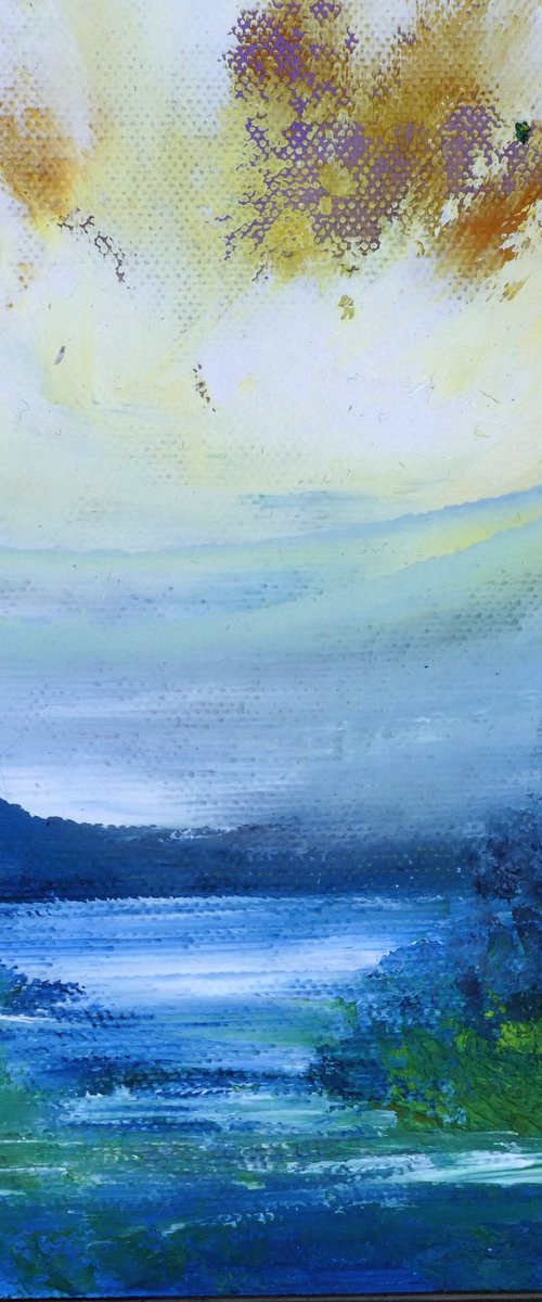 Evening Wooded Lake by oconnart