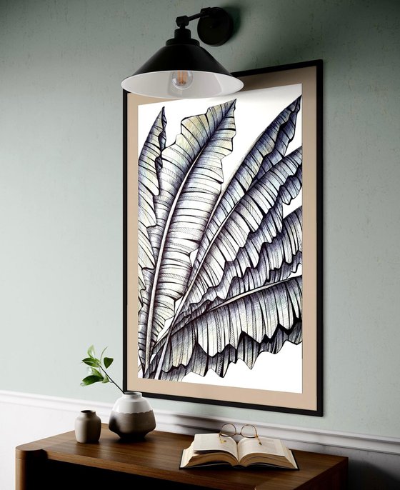 BANANA LEAVES DRAWING