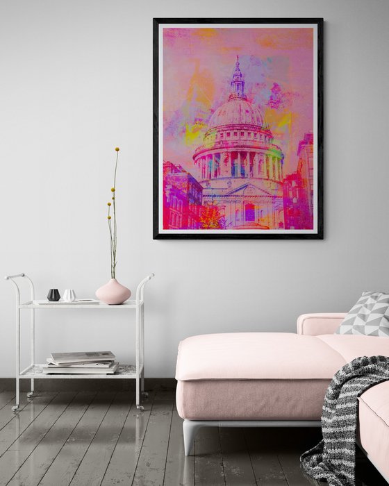 St Paul's (Orange)- London Art