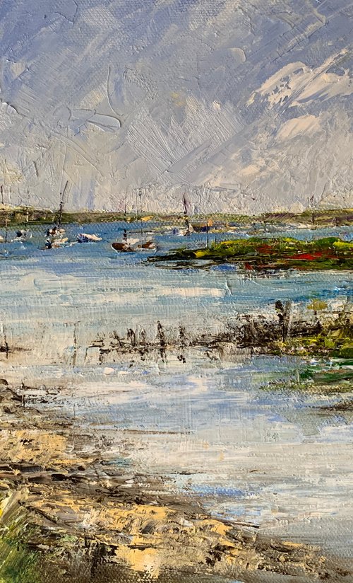 Boats at Rest, Brancaster Staithe by Andrew Moodie