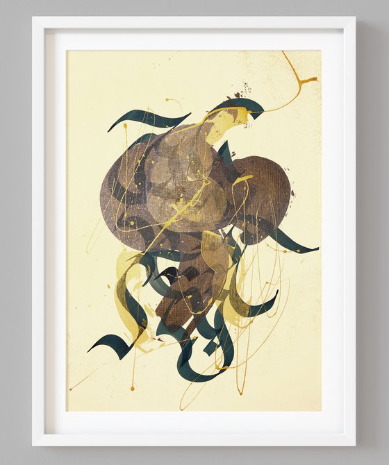 Calligraphy Abstract Cloud