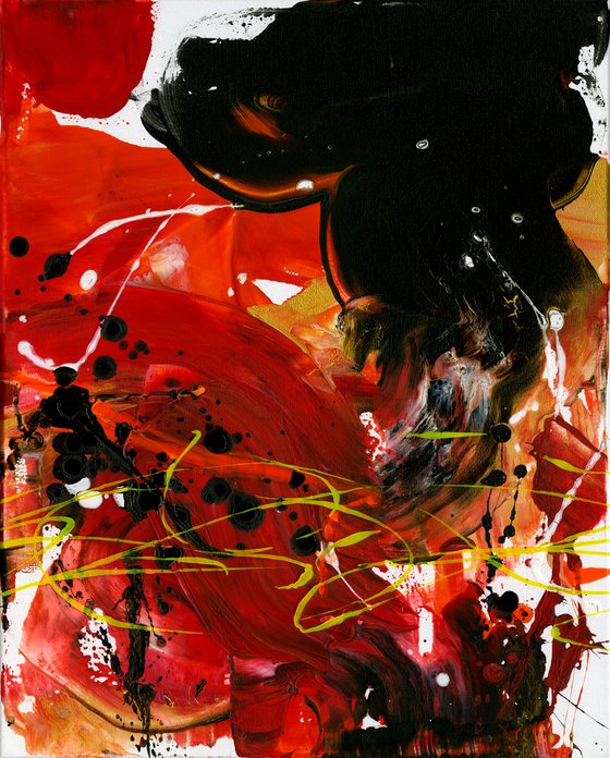 Passion And Lust  - 3 Abstract Paintings by Kathy Morton Stanion