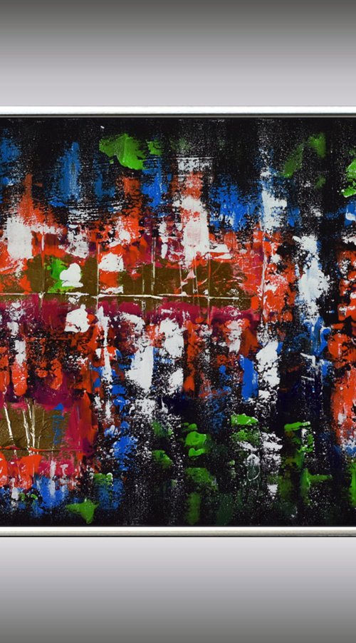 Joyful Play III - Abstract - Acrylic Painting - Framed Painting - Wall Art - Ready to Hang by Edelgard Schroer