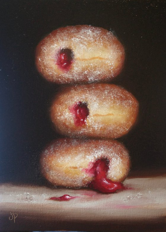 Jelly jammy  Donuts still life