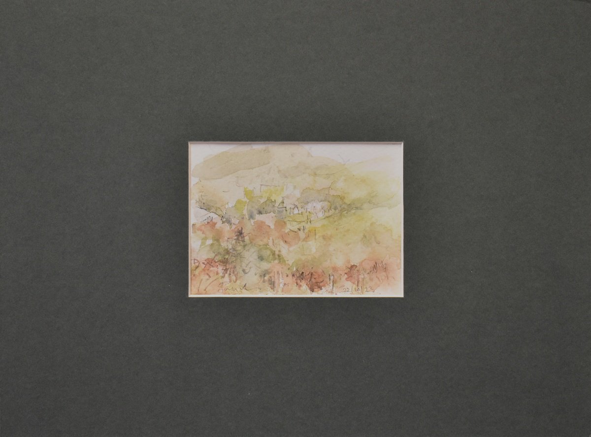 Impressionistic Landscape Watercolour By Ian Mckay, 16 X 12, - The Paths We Take - No 40, Original Artwork