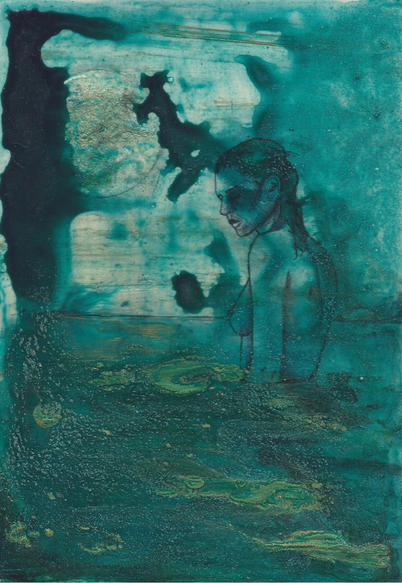 Solstice, Mermaid and mood painting, the little mermaid by Dianne Bowell