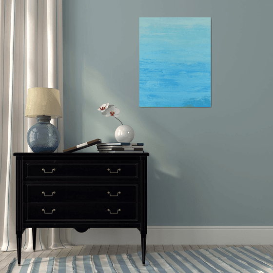 Soft Blues - Modern Abstract Seascape