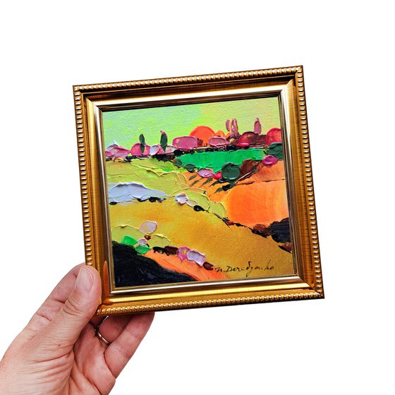 Abstract landscape painting