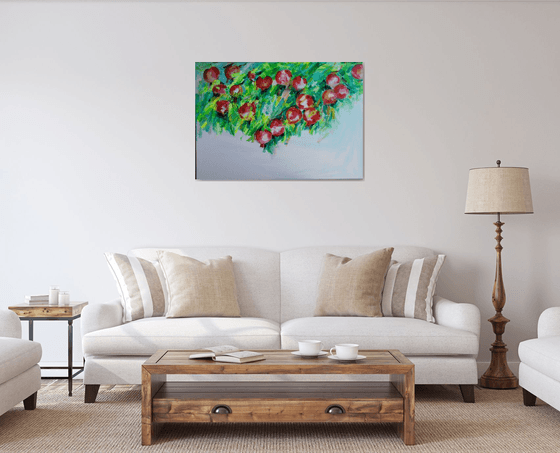 Pomegranate tree-(100x70cm)