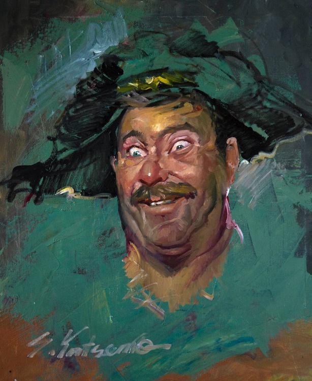 Cheerful Pirate Oil Painting By Sergei Yatsenko Artfinder