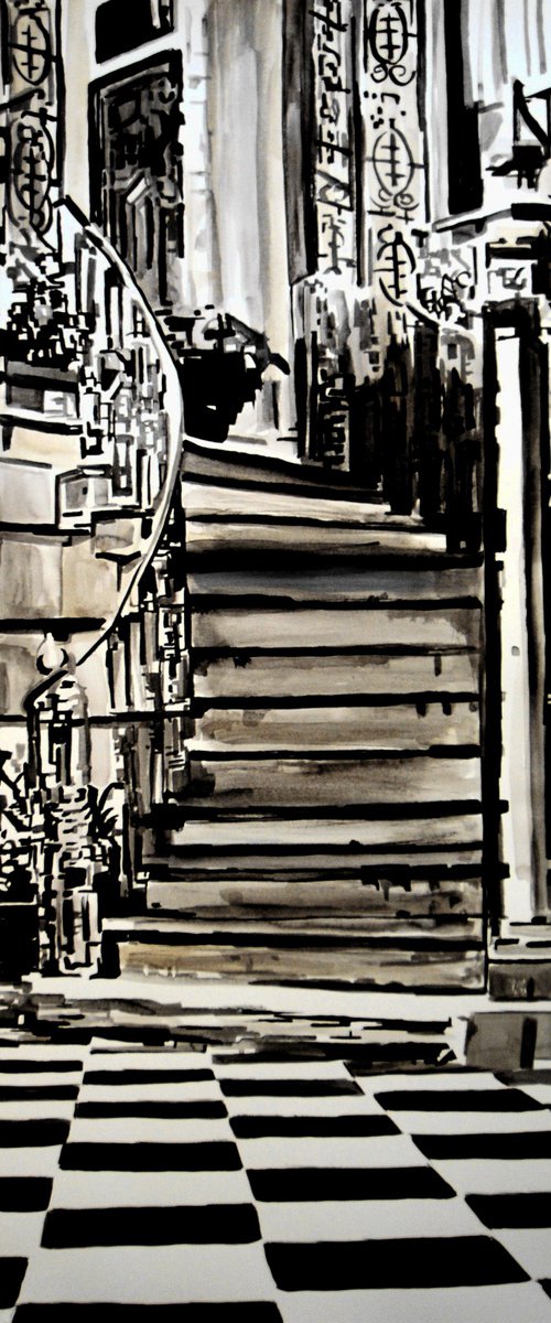 City yard / 72 x 50 cm by Alexandra Djokic