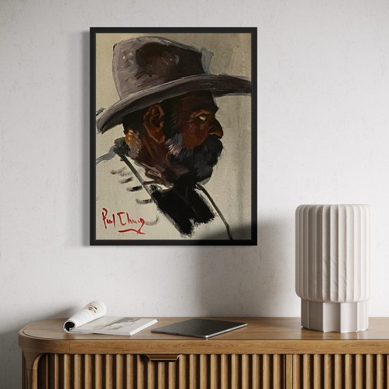 Cowboy in Twilight