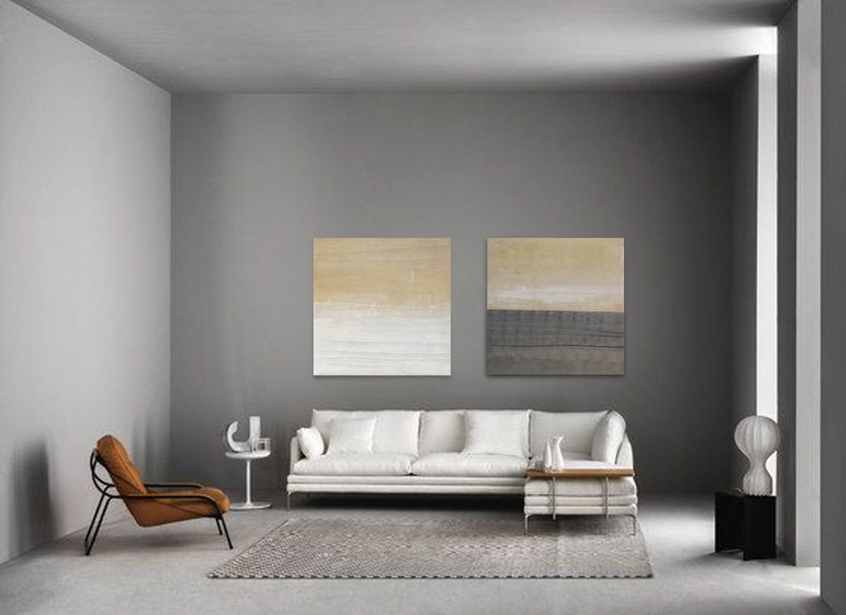 Abstract Acrylic Painting By Rokas Berziunas, 43 X 43", No. 245 (110X110 Cm), Original Artwork