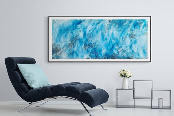 Atlantic crossing XXL No. 3421 Abstract in blue