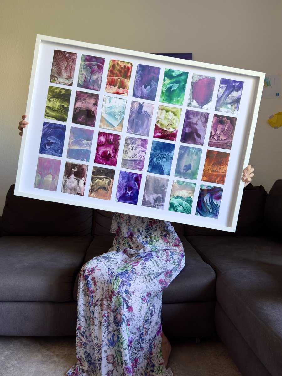 Abstract Painting By Alona Hryn, 40 X 28, The Dreams Of Nature, Original Artwork