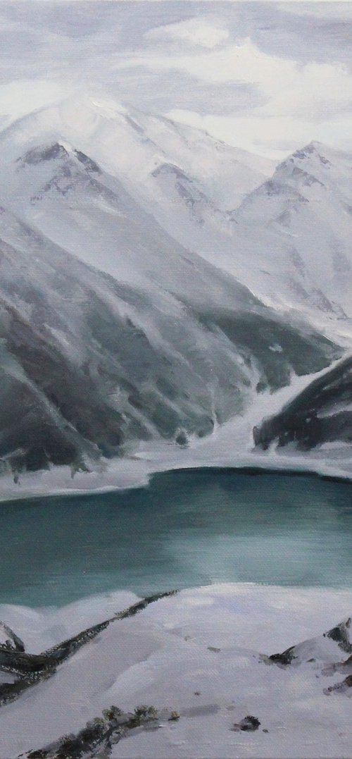 Mountains In silver by Alisa Onipchenko-Cherniakovska