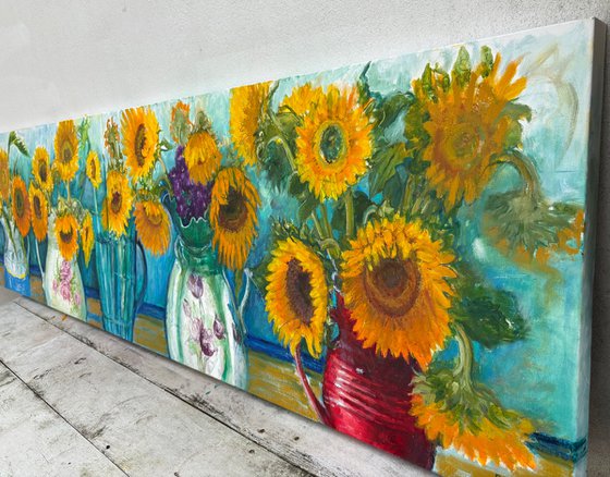 Summer of Sunflowers Diptych