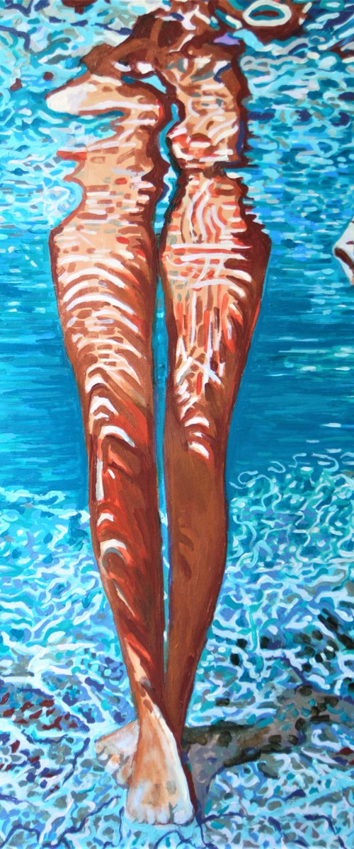 Underwater /  100 x 64 x 0.1 by Alexandra Djokic