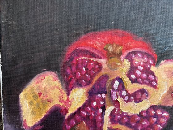 Still life with pomegranate