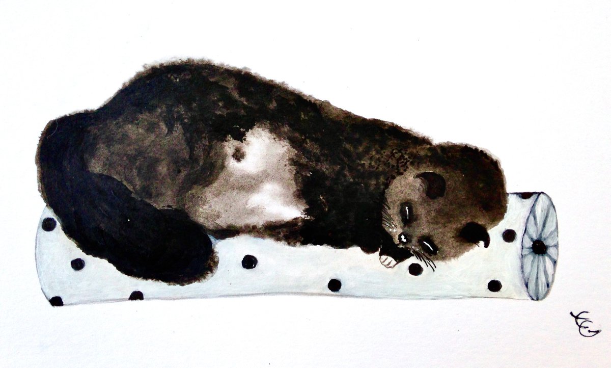 Sleeping cat n�2 by Eleanor Gabriel